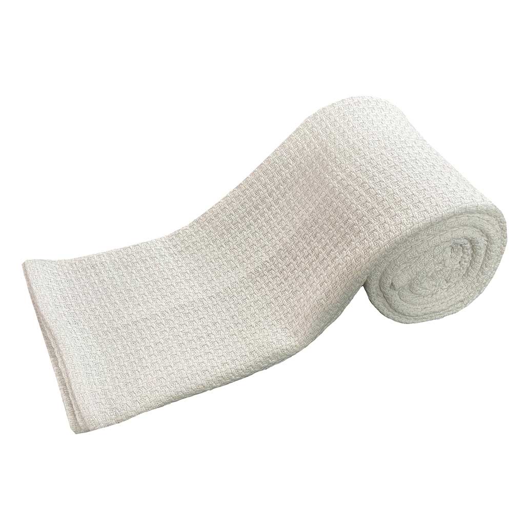 Cubrecama De Algodón Blanco Con Detalles 220x240cm