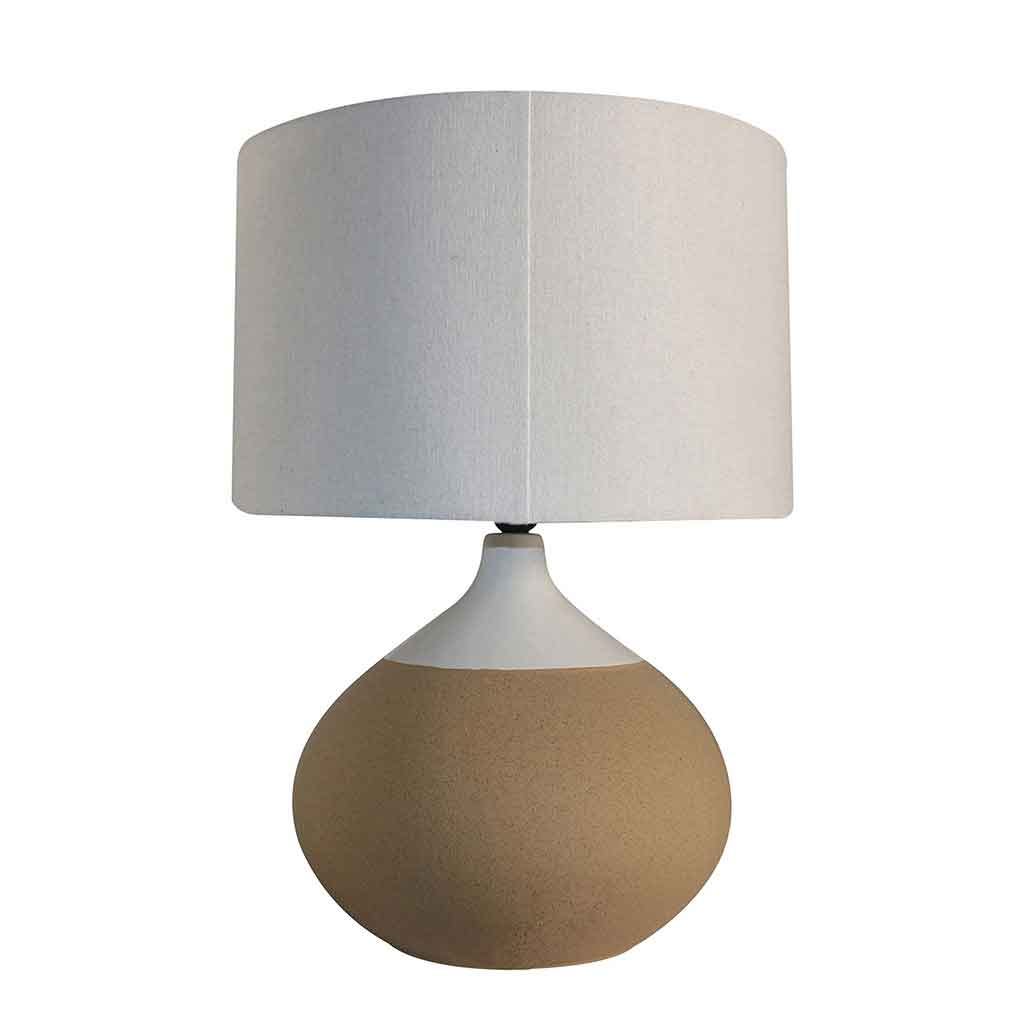 L&aacute;mpara de mesa beige 42X61CM