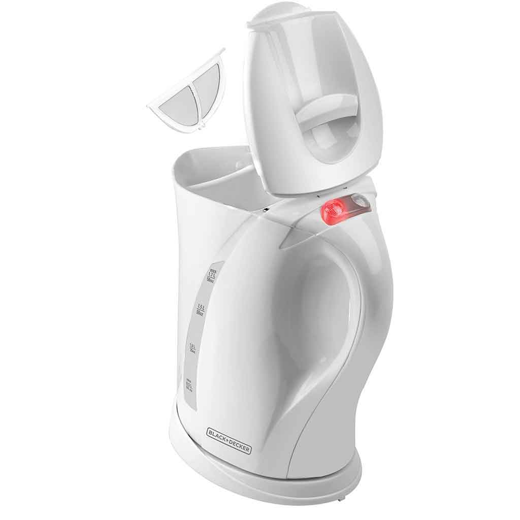 Hervidor inalámbrico blanco 1.7L Black and Decker
