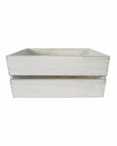 Cesta De Madera Gris 55X45X25