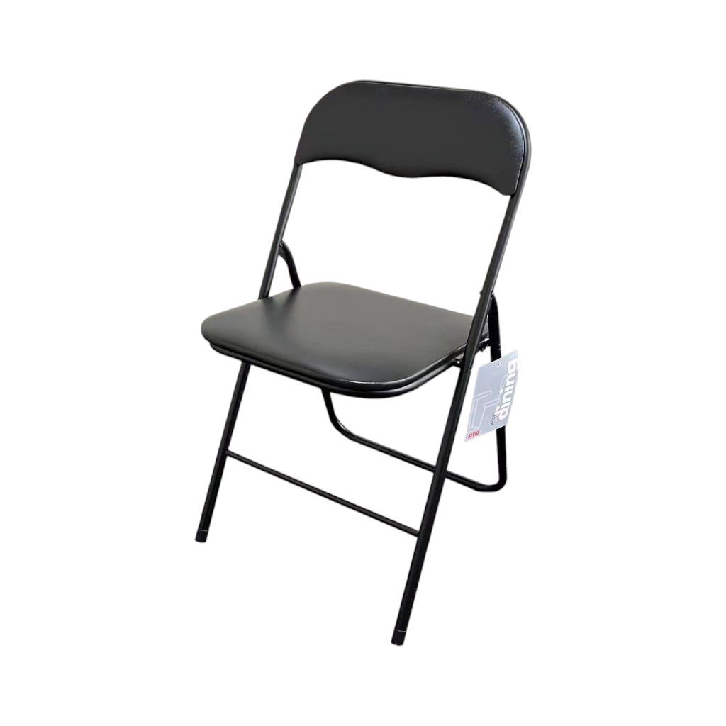 Silla Laura Plegable Negro 46,5x43,5x78cm