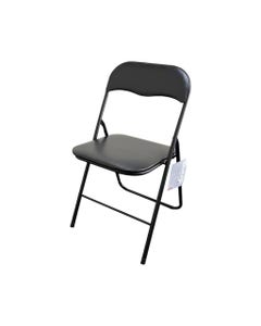 Silla Laura Plegable Negro 46,5x43,5x78cm