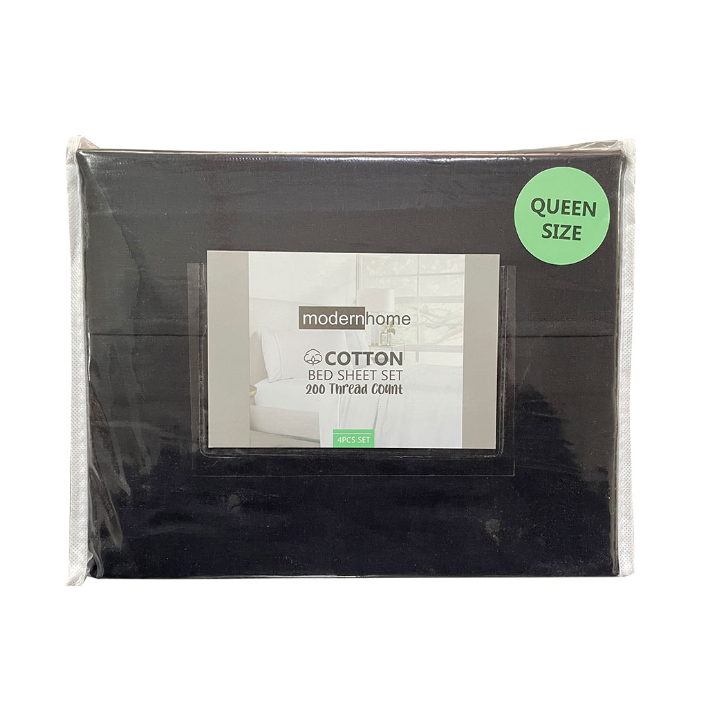 Juego De Sabana De Algodon Queen Surtidas