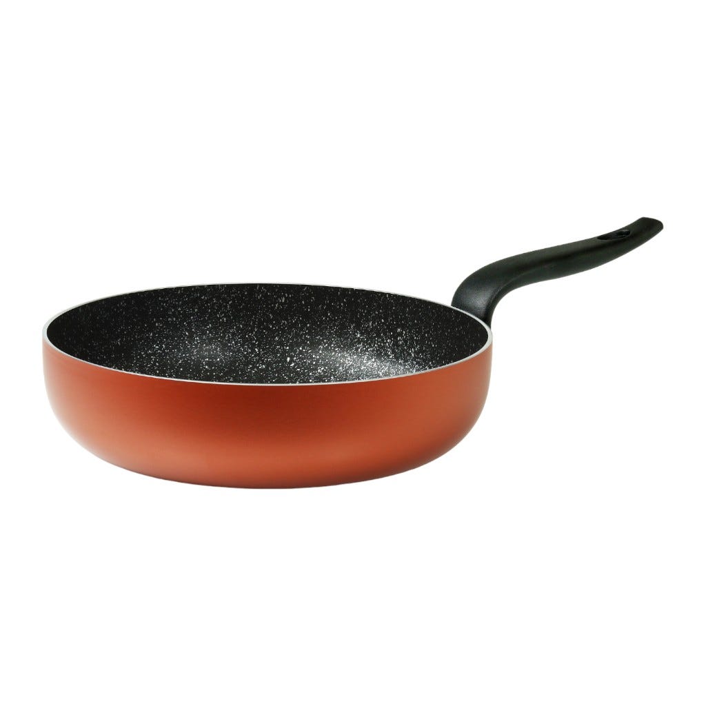 Sartén Rojo De Aluminio 28Cm Flonal