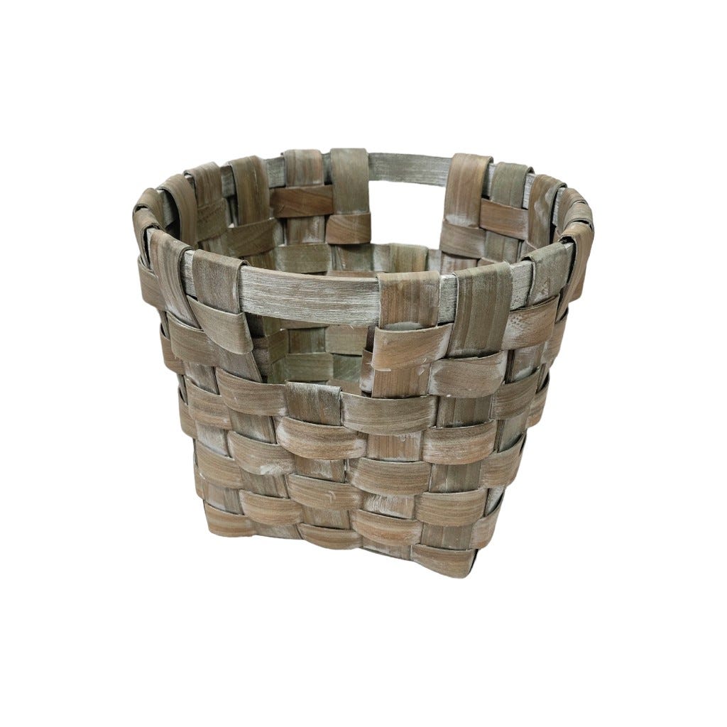 Cesta De Mimbre 24X24X18Cm
