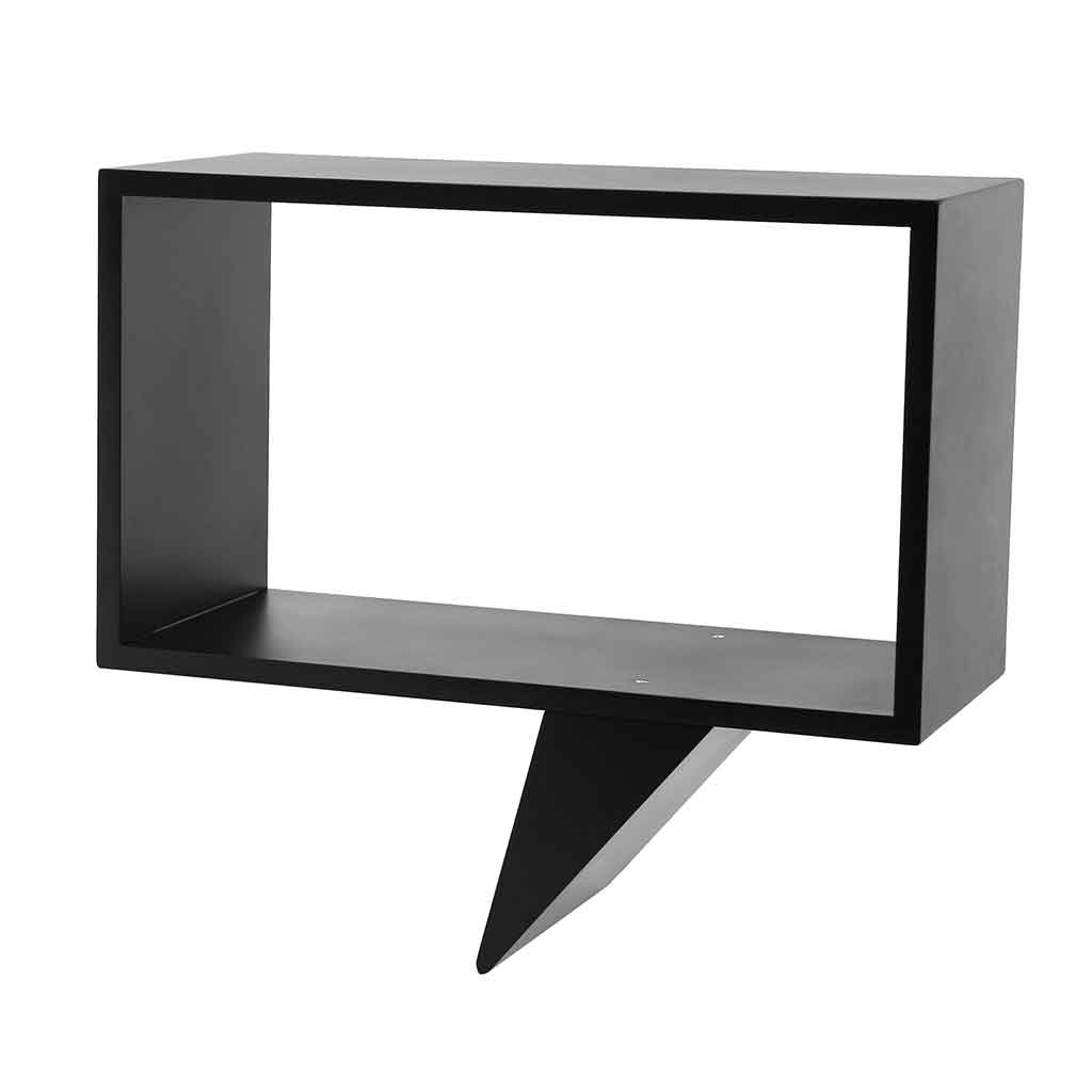 CUBO DE PARED NEGRA 50X23X46CM