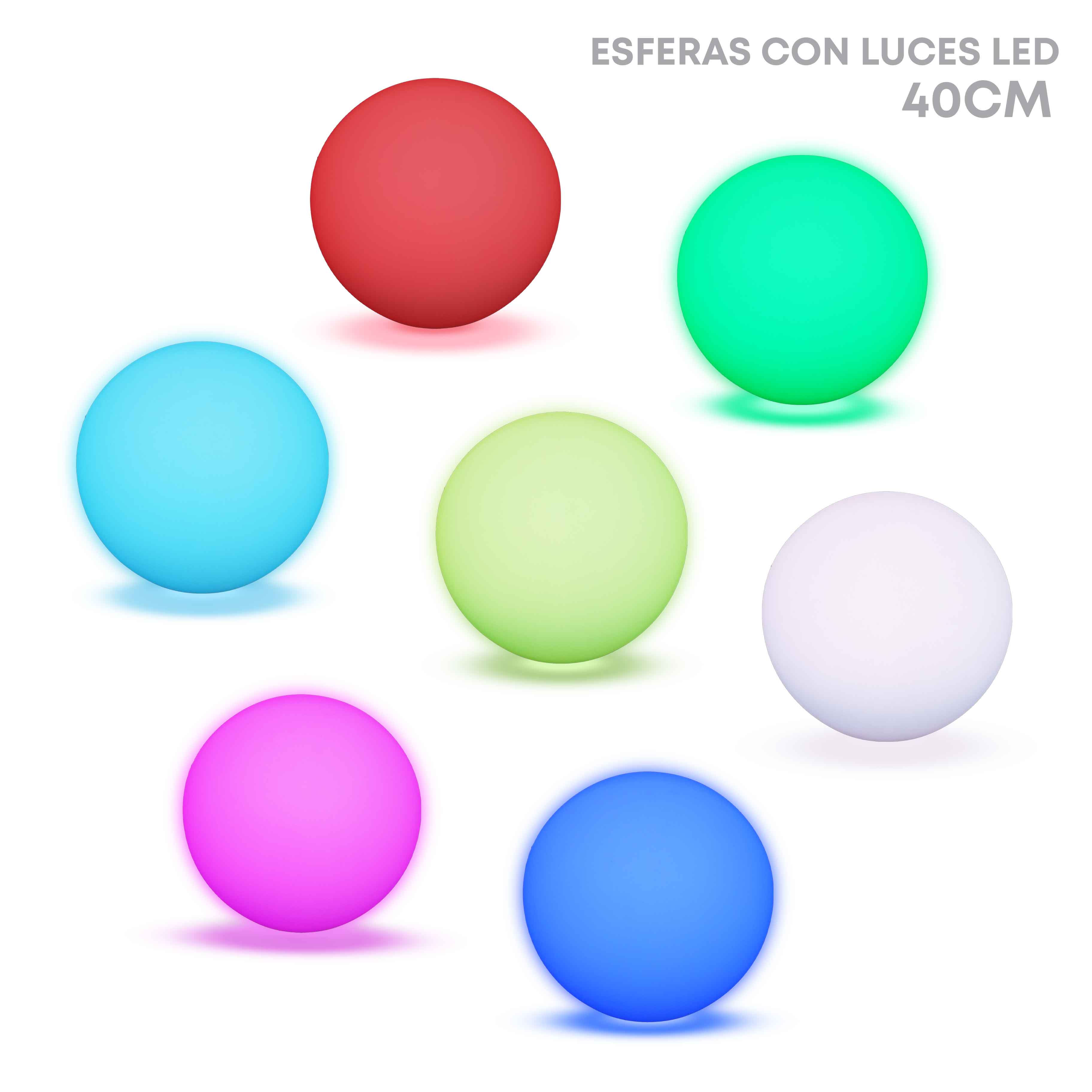 Esferas Con Luces Led Surtidas 40Cm