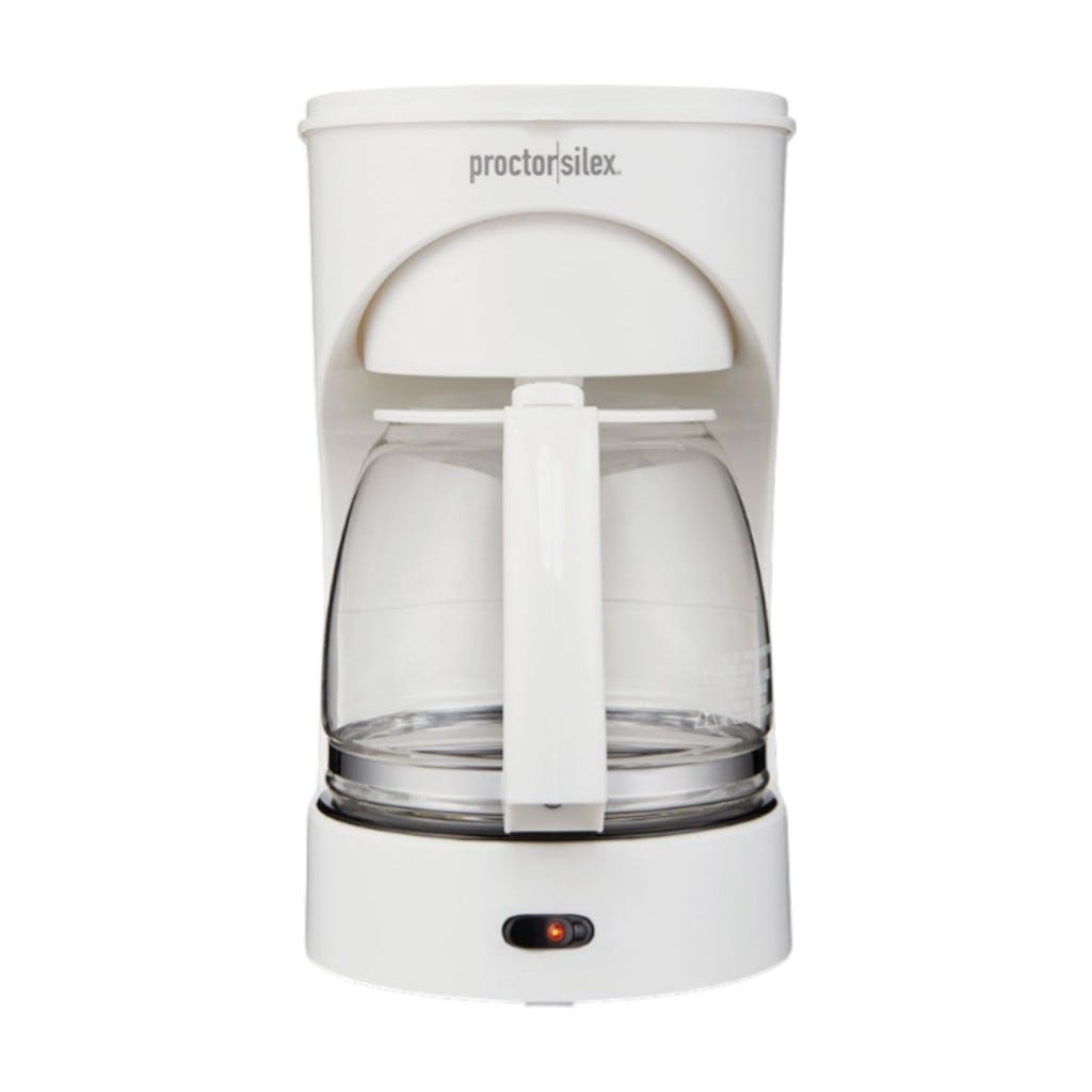 Cafetera Blanca Proctor Silex De 12 Tzs