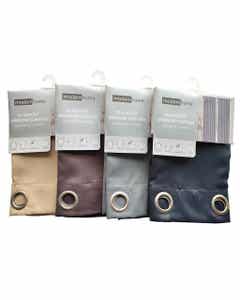 Cortina Blackout beige de poliéster sencillo