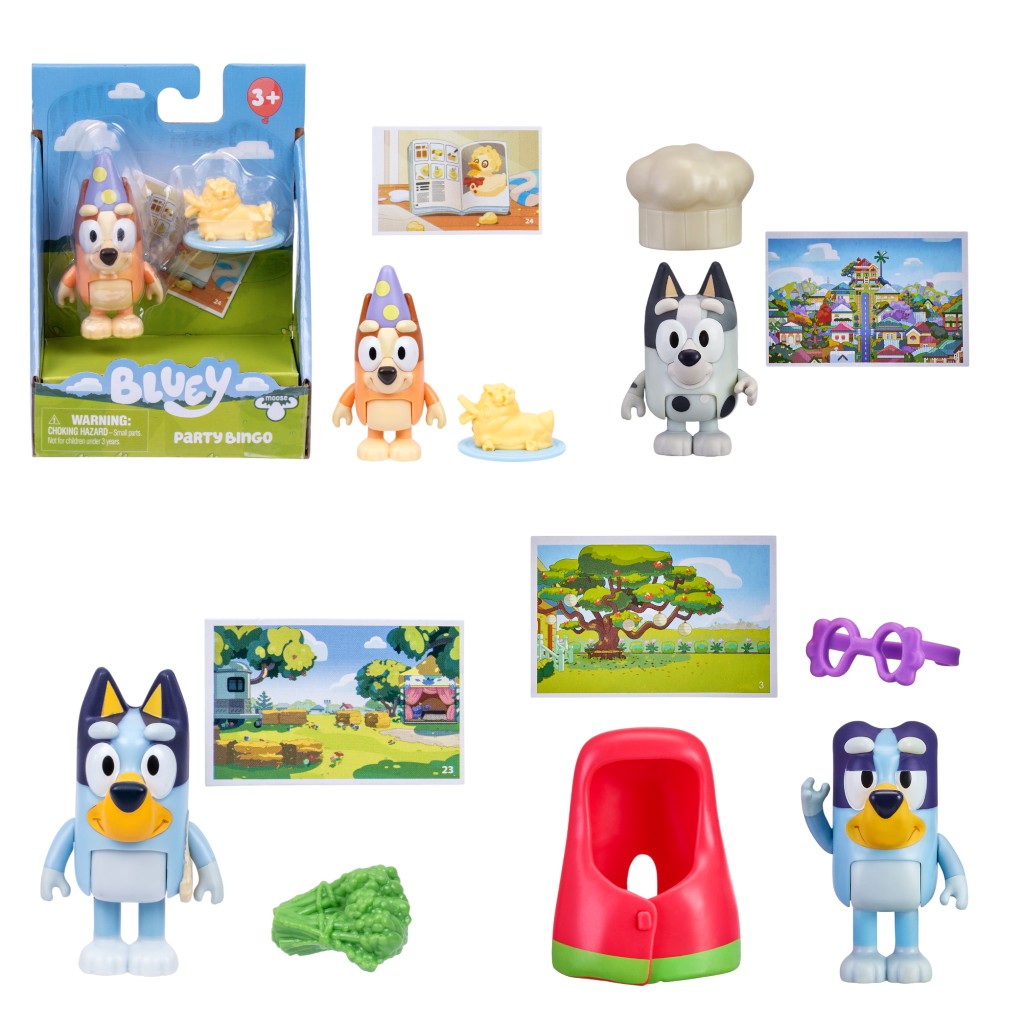 Bluey Set Individual Temáticos Bluey Y Bingo Temáticos Surtido