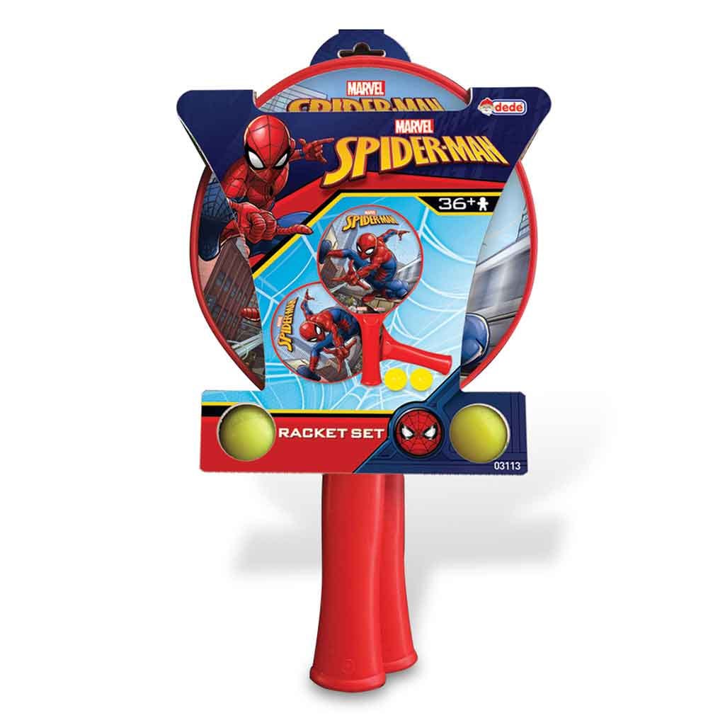 Set Raqueta Playa Con Pelotas Spiderman