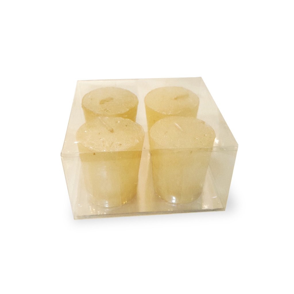 Set de velas votiva champaña 4X5CM