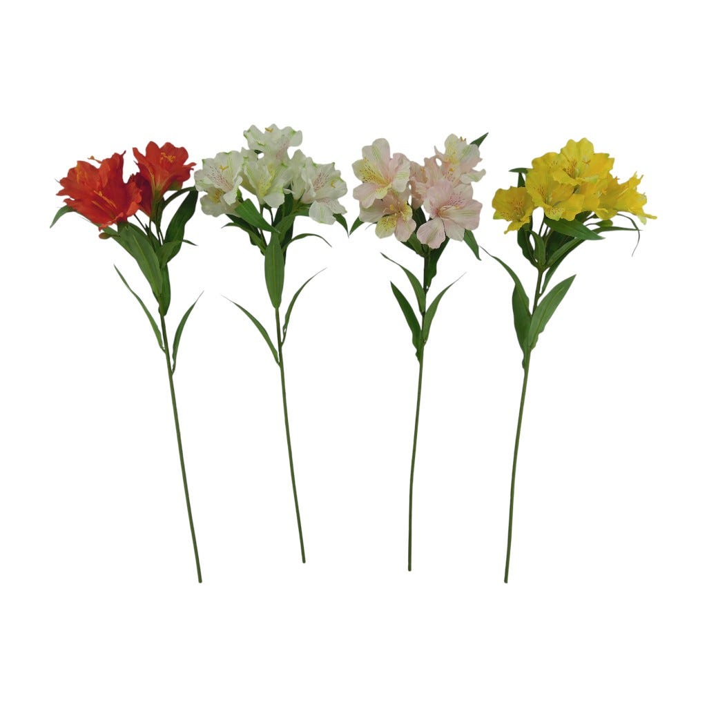 Flor Artificial De Alstroemeria Spray 76cm Surtido