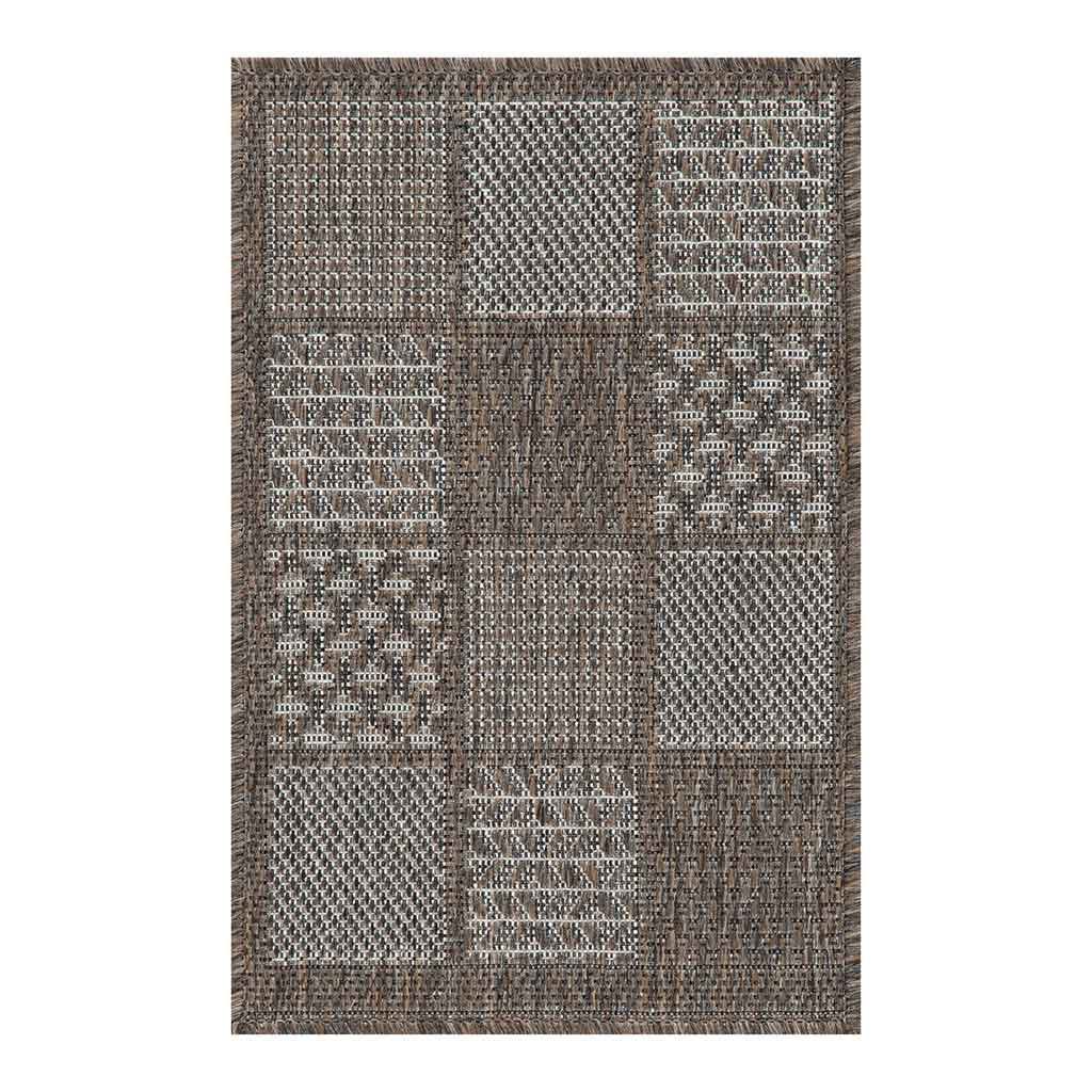 Alfombra De Puerta Con Estampado Marrón 40X60Cm