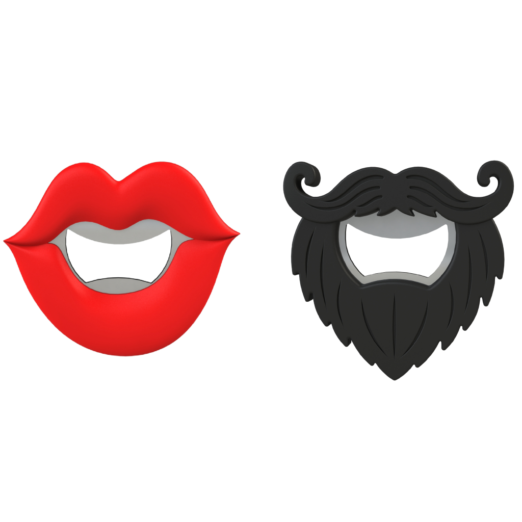 Abridor de botella en forma de boca surtidos