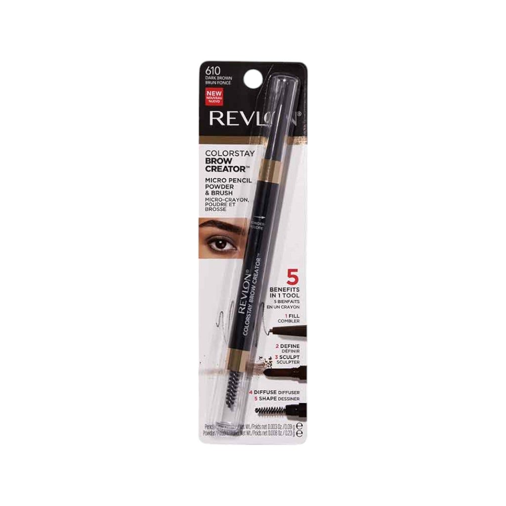 Eyebrow Pencil & Powder, Colorstay Brow Creator 2-In-1 Eye Makeup With Spoolie And Precision Tip
