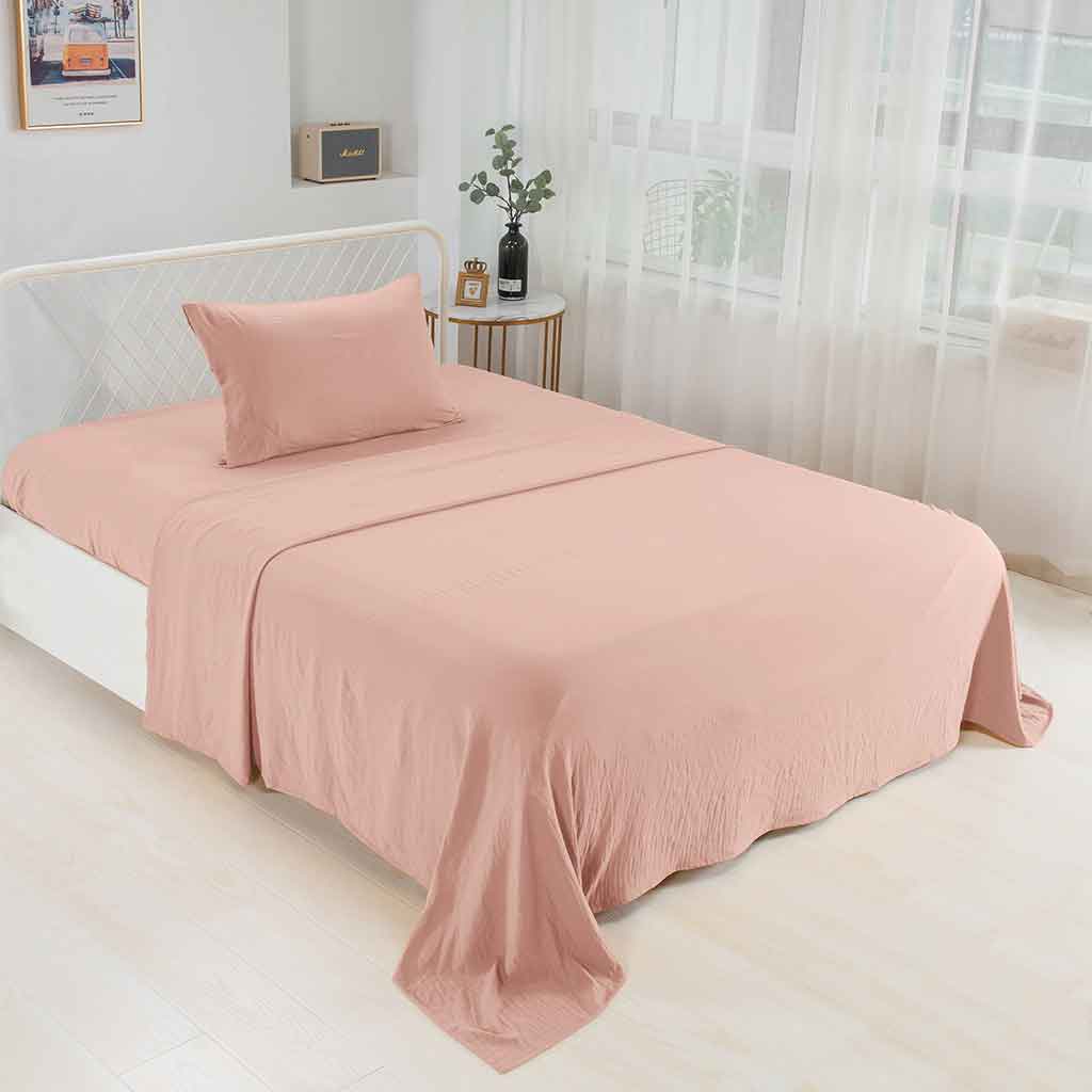 Juego de sábanas twin rosa