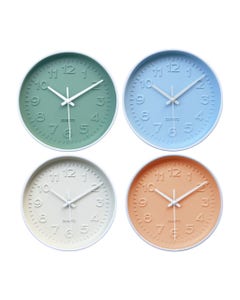 Reloj Redondo De Pared Colores Surtidos 20X4Cm