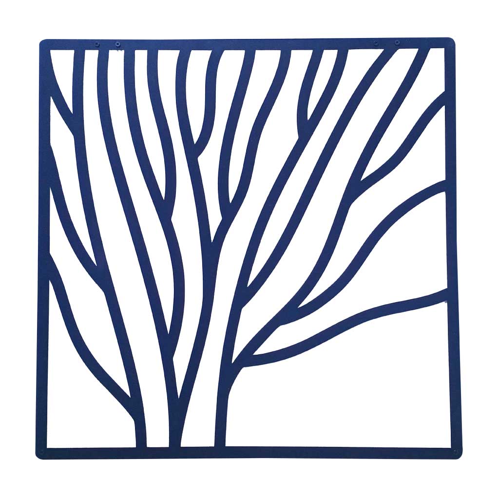 Decoración de pared cuadrado con estilo de alga azul