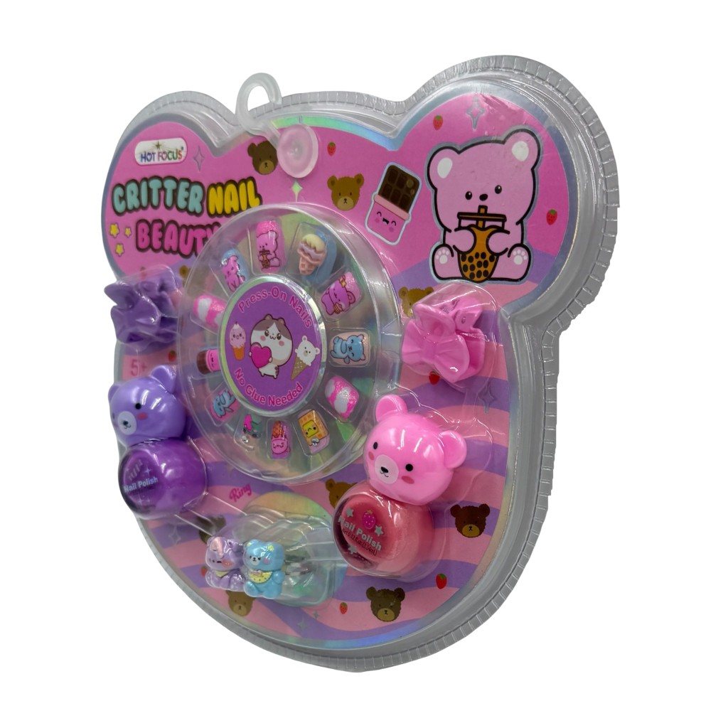Hot Focus Set De Uñas Critter Nail Beauty