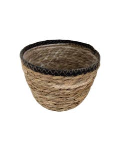 Cesta Para Plantas Marrón Y Negro 15X12Cm