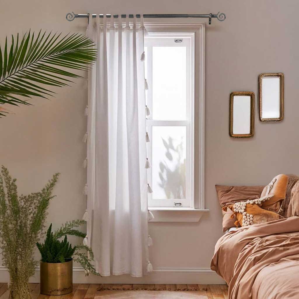 Cortinero Níquel 70-120cm