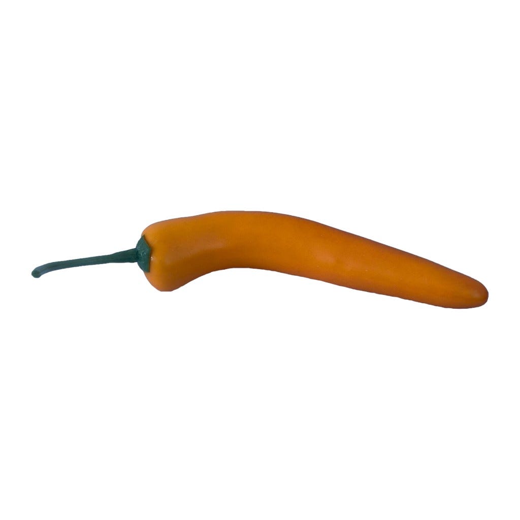 Chile Amarillo Decorativo 17x3cm