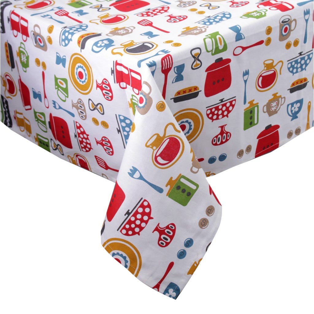 Mantel Estampado De Cocina 140x140cm