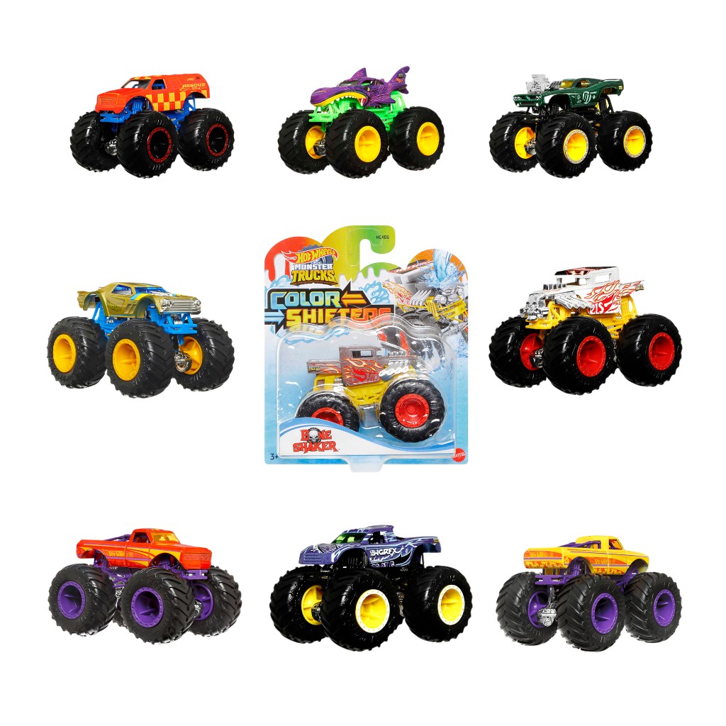 Hot Wheels Camiones Monstruo 1:64 Color Cambiantes Modelos Surtidos