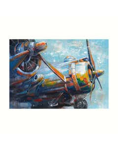 Cuadro Canvas Con Modelo De Avioneta 70x100x3.5cm
