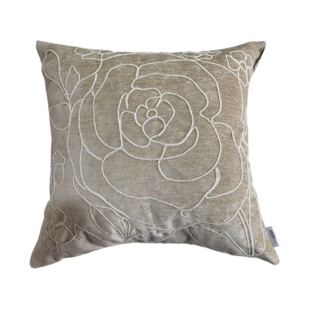 Cojín Con Costura En Forma De Flor 45X45Cm