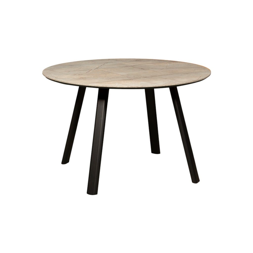 Mesa De Comedor Redonda Mufasa Gris 120X120X76Cm