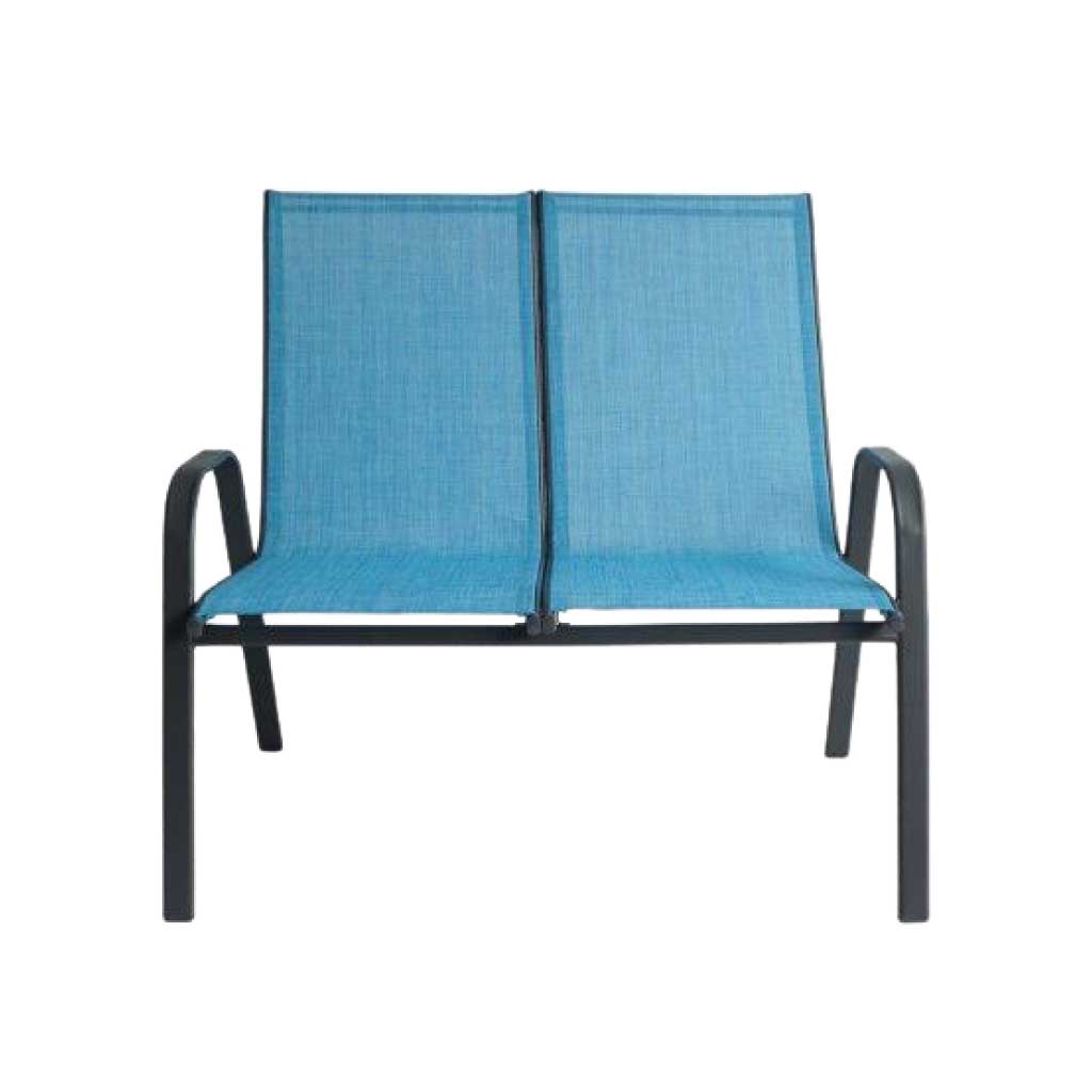 Silla Santiago de dos plazas azul