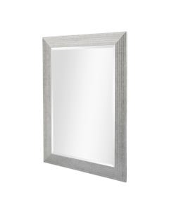 Espejo De Marco Plateado De Pared 90x60x2cm
