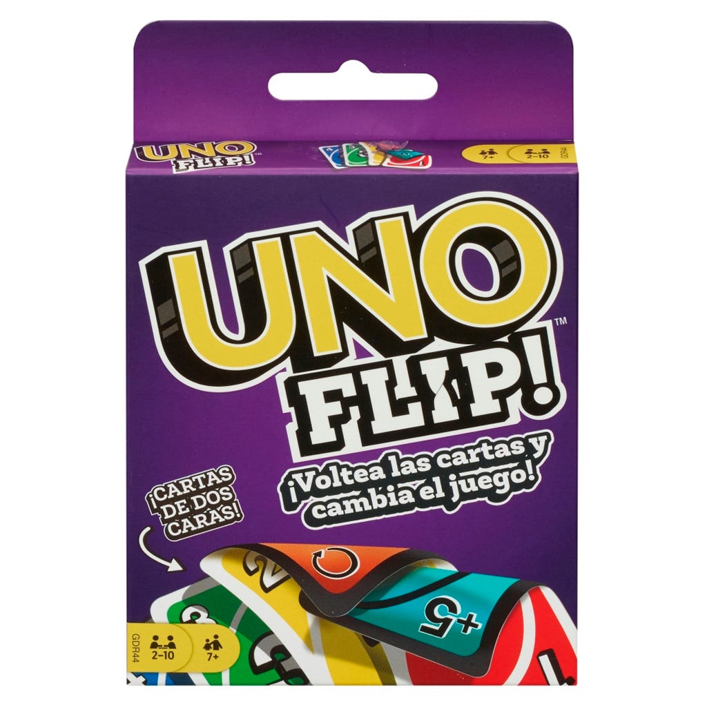 Juego De Cartas Uno Mattel Flip