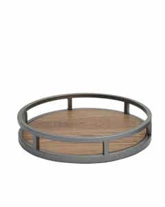 Bandeja Decorativa Circular 30X30X5CM/12X12X2IN