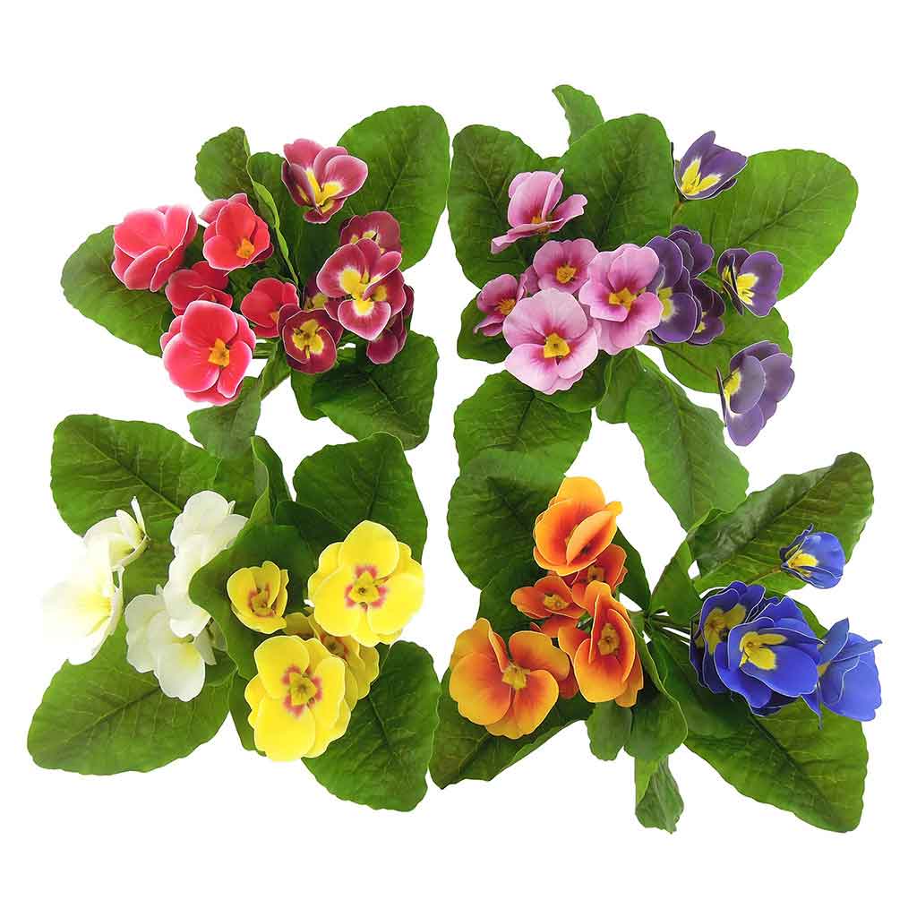 Flores artificiales de primula 24CM surtidos