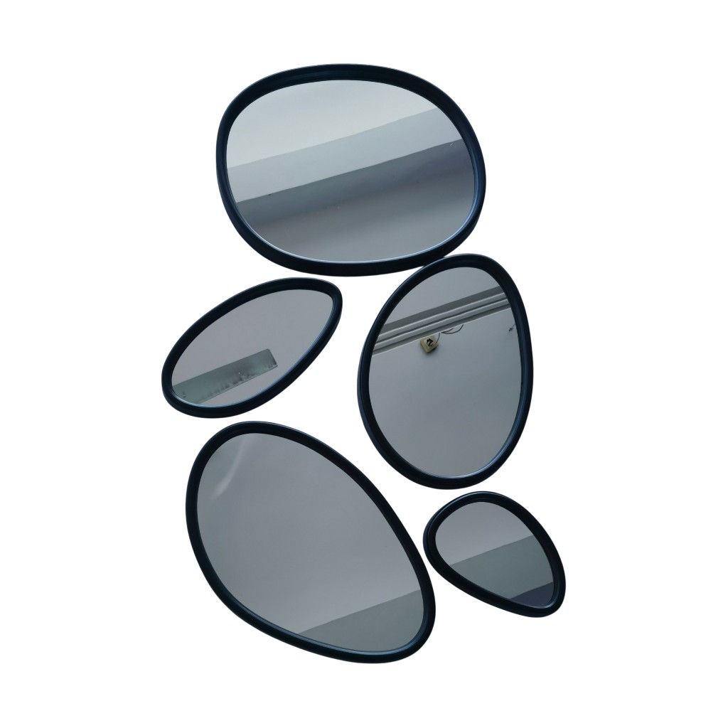 Espejo De Pared 5 Pzs 82X44X3Cm