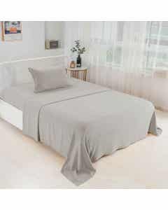 Juego de sábanas twin beige