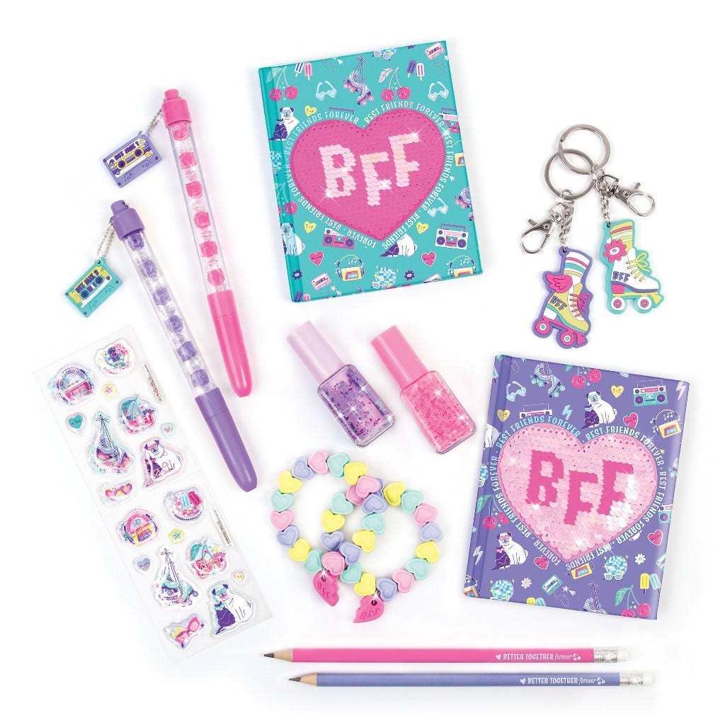 Set De Papelería De Mejores Amigas Para Siempre