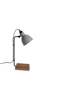 Lámpara Con Base De Madera Para Mesa 14.5x23x57cm