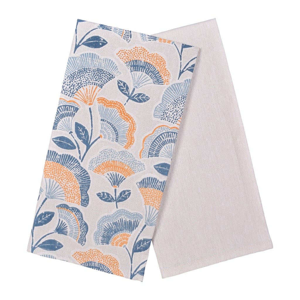 Individual Estampado De Hojas Con Borlas 33x48cm