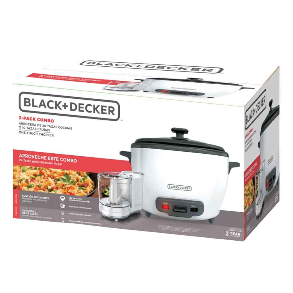 Combo Black&Decker Olla arrocera + pica todo
