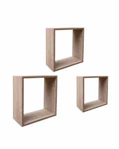 Estante De Cubo Con 3 Piezas 24x24x11.7cm