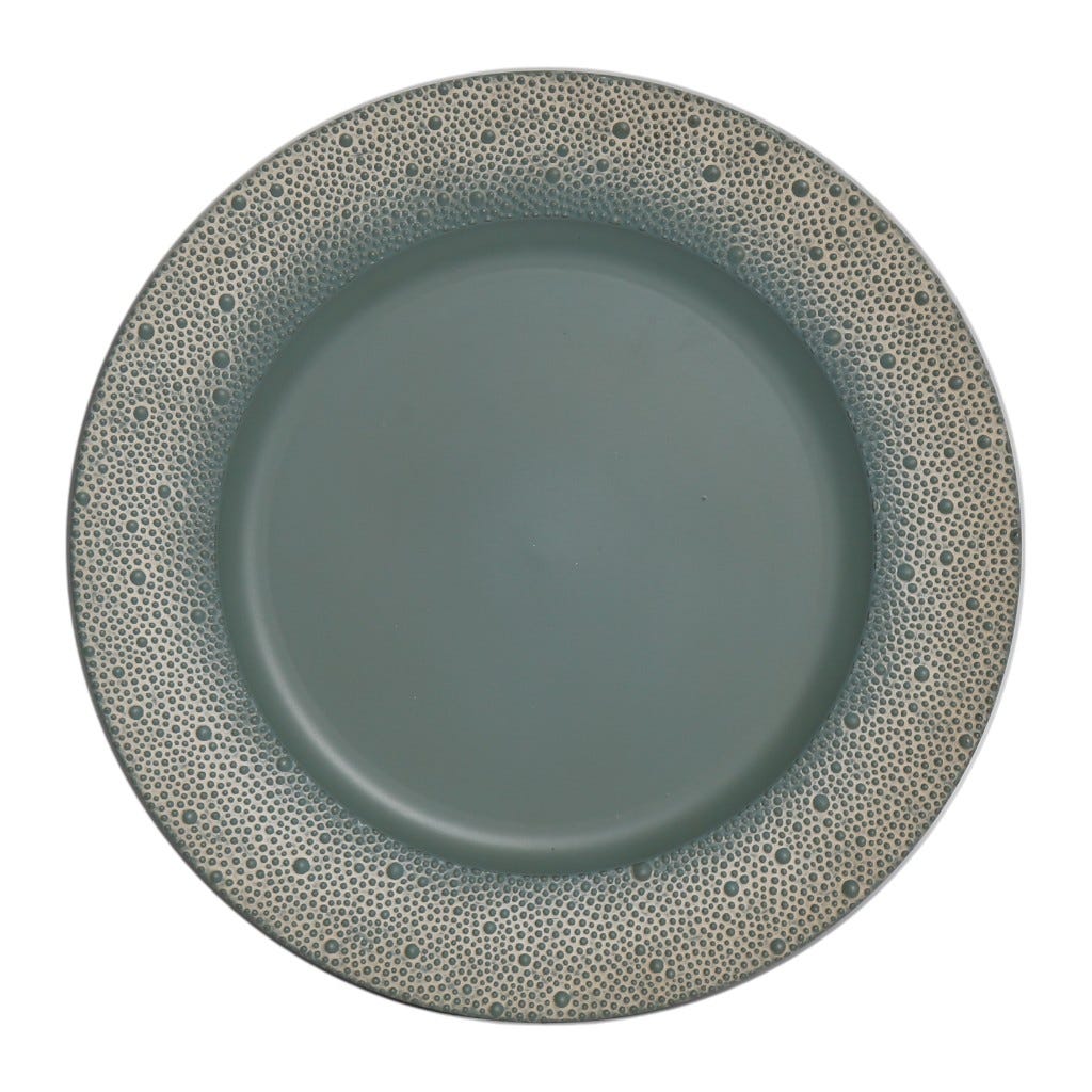 Plato De Servir Con Estilo Color Azul 33Cm