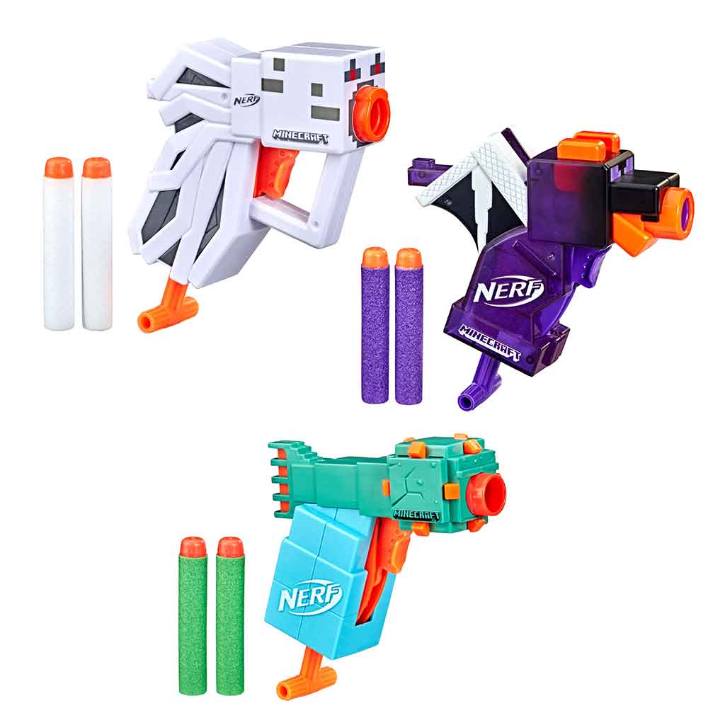 Lanzador Nerf Minecraft Surtidos