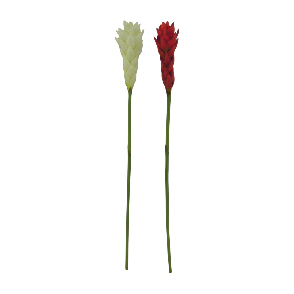 Flor Artificial De Ginger Lily Spray 75cm Surtido