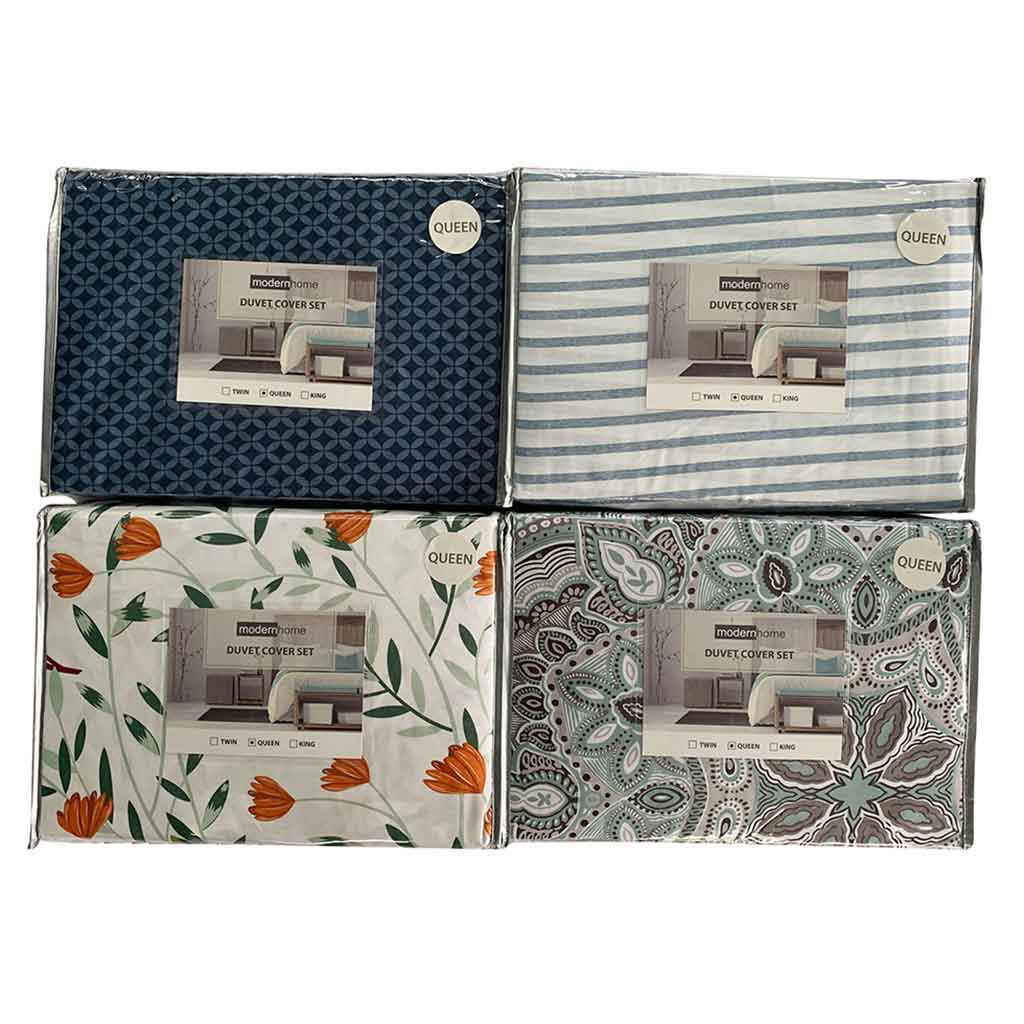 Funda Para Plumón Estampado Queen 3pzs Surtidos