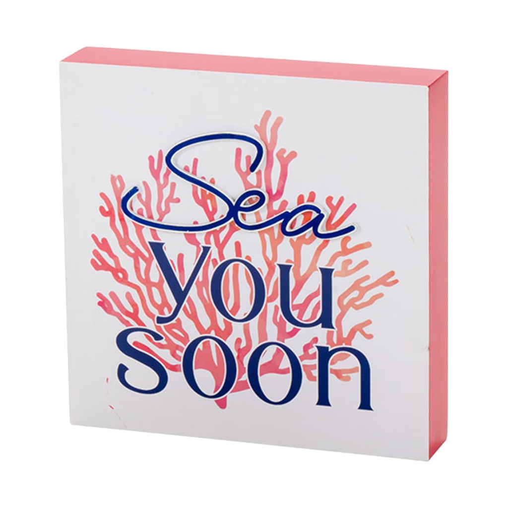 Decoración De Pared Con Borde Rosa 20X4X20Cm