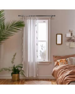 Cortinero Terminal Estilo Discos De Niquel 70-120Cm